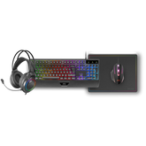 Kit Combo Pack 4en1 Rgb Mcp124 Pro Negro Mars Gaming